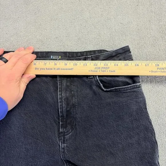 Rails Flare Jeans Women's 30 Black Denim The Sunset High Rise Slim Stretch - Picture 5 of 9